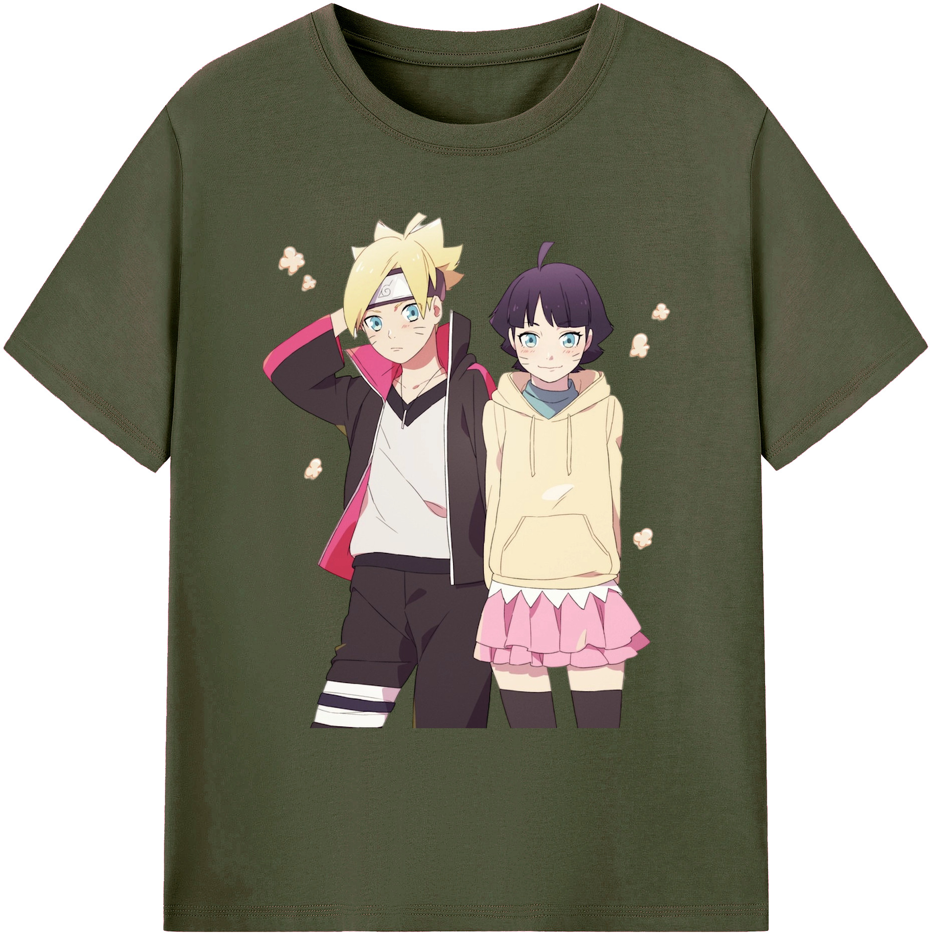 （画像用） NARUTO -ナルト- うずまき ボルト Uzumaki Boruto 綿100％ メンズ半袖Tシャツ｜肌触りやわらか＆通気性